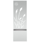 VidaXL Tuinplant met Decoratief Paneel Zilver 50 x 140 cm