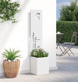 VidaXL Tuinplant met Decoratief Paneel Wit 32 x 140 cm