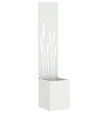VidaXL Tuinplant met Decoratief Paneel Wit 32 x 140 cm