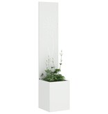 VidaXL Tuinplant met Decoratief Paneel Wit 32 x 140 cm