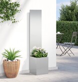 VidaXL Tuinplant met Decoratief Paneel Zilver 32 x 140 cm