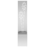 VidaXL Tuinplant met Decoratief Paneel Zilver 32 x 140 cm