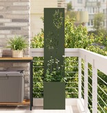 VidaXL Tuinplant met Decoratief Paneel Olijfgroen 32 x 140 cm