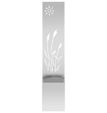 VidaXL Tuinplant met Decoratief Paneel Zilver 32 x 140 cm