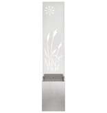 VidaXL Tuinplant met Decoratief Paneel Zilver 32 x 140 cm