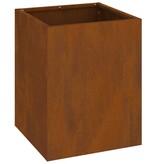 VidaXL Tuin Bloempot Roestig 50 x 32 x 40 cm Cortenstaal