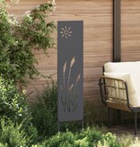 VidaXL Tuin decoratief paneel Antraciet 32 x 140 cm Koudgewalst staal