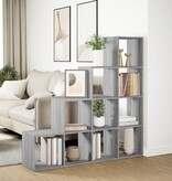 VidaXL Kamerscherm / boekenkast 131,5x29x131,5 cm hout grijs sonoma