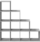 VidaXL Kamerscherm / boekenkast 131,5x29x131,5 cm hout grijs sonoma