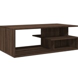 VidaXL Salontafel 102x55x35 cm bewerkt hout bruin eikenkleur