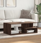 VidaXL Salontafel 102x55x35 cm bewerkt hout bruin eikenkleur