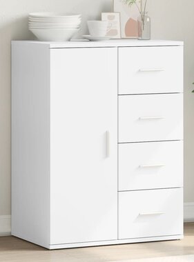 VidaXL Dressoir 59x39x80 cm bewerkt hout wit