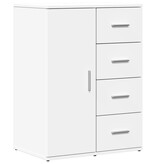 VidaXL Dressoir 59x39x80 cm bewerkt hout wit