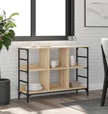 VidaXL Dressoir 102x32x73,5 cm bewerkt hout sonoma eikenkleurig