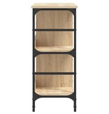 VidaXL Dressoir 102x32x73,5 cm bewerkt hout sonoma eikenkleurig
