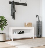 VidaXL Halbankje 100x28x45 cm massief grenenhout wit