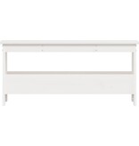 VidaXL Halbankje 100x28x45 cm massief grenenhout wit