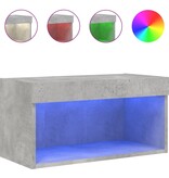 VidaXL Tv-meubel met LED-verlichting 60x30x30 cm betongrijs
