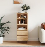 VidaXL Hoge kast 40x36x110 cm bewerkt hout sonoma eiken