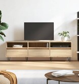 VidaXL Tv-meubel 150x30x44,5 cm bewerkt hout sonoma eikenkleurig