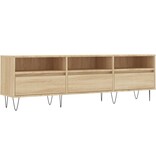 VidaXL Tv-meubel 150x30x44,5 cm bewerkt hout sonoma eikenkleurig
