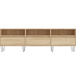 VidaXL Tv-meubel 150x30x44,5 cm bewerkt hout sonoma eikenkleurig