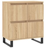 VidaXL Dressoir 60x35x70 cm bewerkt hout sonoma eikenkleurig