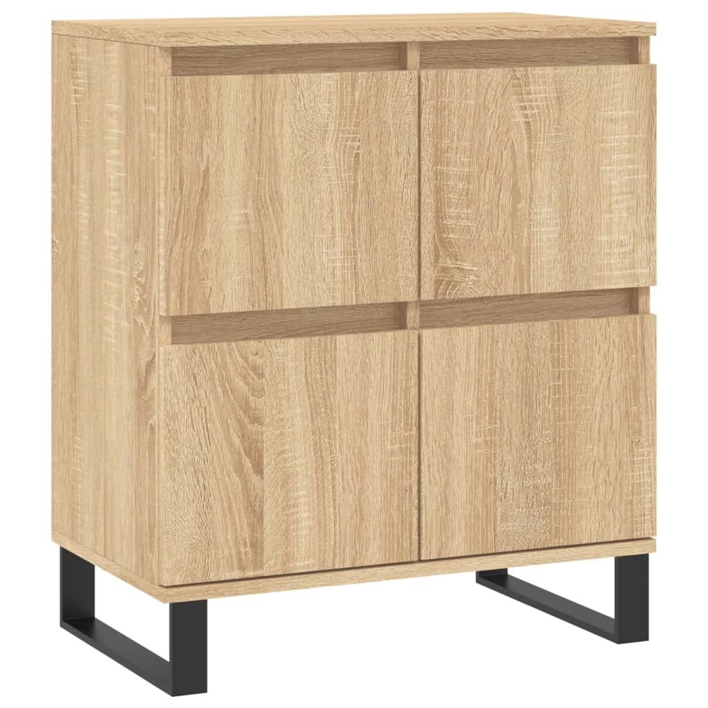 VidaXL Dressoir 60x35x70 cm bewerkt hout sonoma eikenkleurig