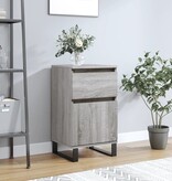 VidaXL Dressoir 40x35x70 cm bewerkt hout grijs sonoma