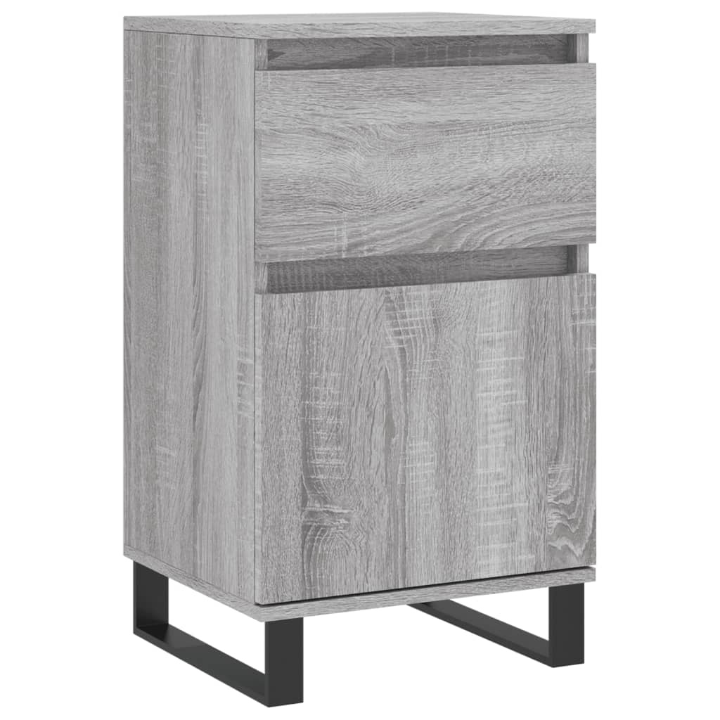 VidaXL Dressoir 40x35x70 cm bewerkt hout grijs sonoma
