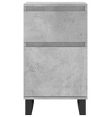 VidaXL Dressoir 40x35x70 cm bewerkt hout betongrijs