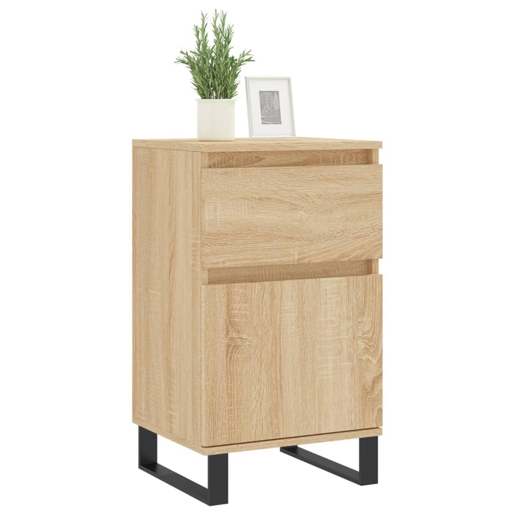 VidaXL Dressoir 40x35x70 cm bewerkt hout sonoma eikenkleurig