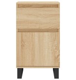 VidaXL Dressoir 40x35x70 cm bewerkt hout sonoma eikenkleurig