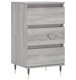 VidaXL Dressoir 40x35x70 cm bewerkt hout grijs sonoma