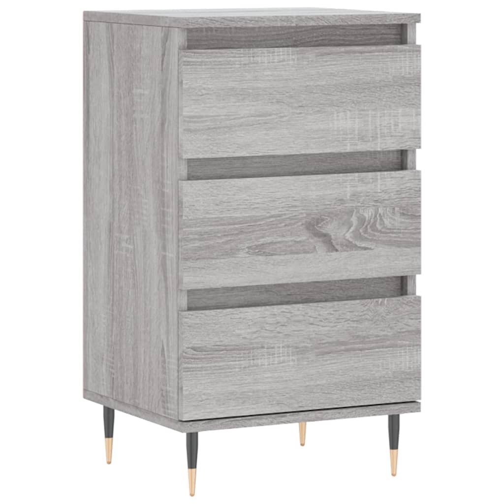 VidaXL Dressoir 40x35x70 cm bewerkt hout grijs sonoma