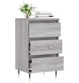 VidaXL Dressoir 40x35x70 cm bewerkt hout grijs sonoma