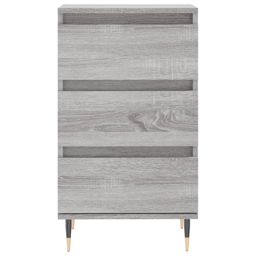 VidaXL Dressoir 40x35x70 cm bewerkt hout grijs sonoma