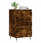 VidaXL Dressoir 40x35x70 cm bewerkt hout gerookt eikenkleurig