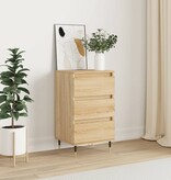 VidaXL Dressoir 40x35x70 cm bewerkt hout sonoma eikenkleurig