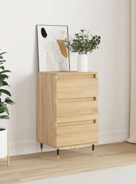 VidaXL Dressoir 40x35x70 cm bewerkt hout sonoma eikenkleurig