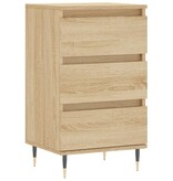 VidaXL Dressoir 40x35x70 cm bewerkt hout sonoma eikenkleurig