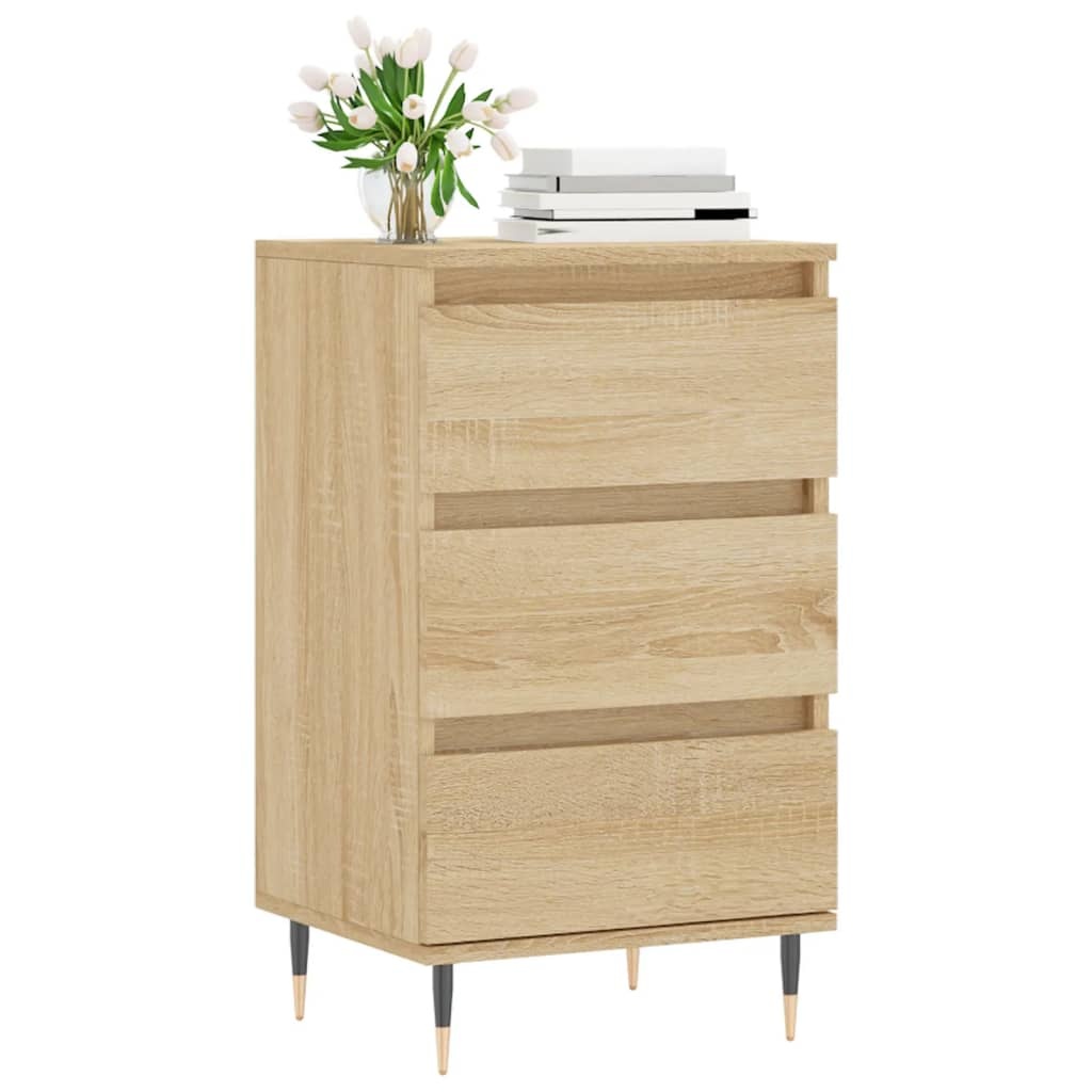 VidaXL Dressoir 40x35x70 cm bewerkt hout sonoma eikenkleurig