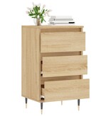 VidaXL Dressoir 40x35x70 cm bewerkt hout sonoma eikenkleurig