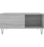 VidaXL Salontafel 80x80x36,5 cm bewerkt hout grijs sonoma eikenkleurig