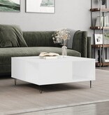VidaXL Salontafel 80x80x36,5 cm bewerkt hout wit