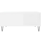 VidaXL Salontafel 80x80x36,5 cm bewerkt hout wit