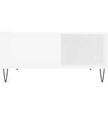 VidaXL Salontafel 80x80x36,5 cm bewerkt hout wit