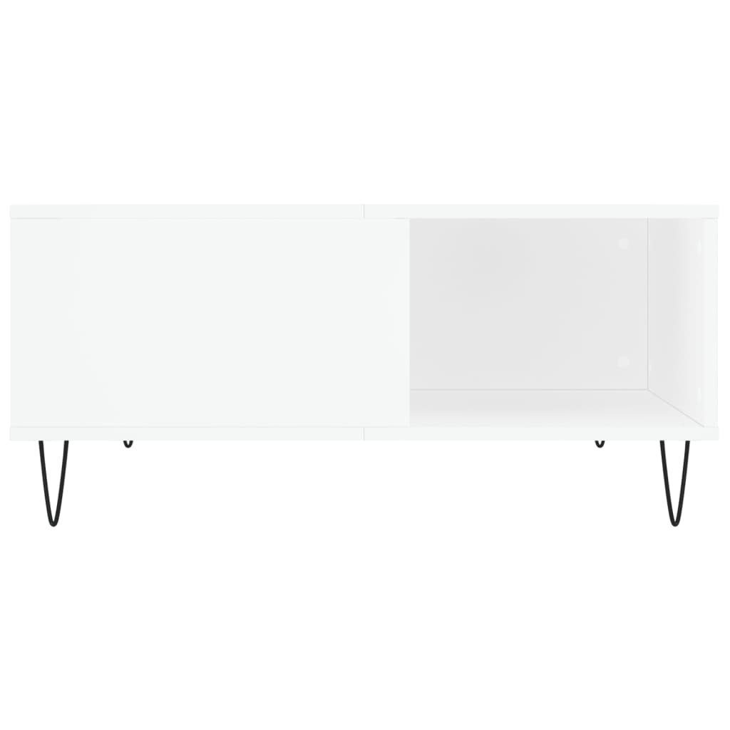 VidaXL Salontafel 80x80x36,5 cm bewerkt hout wit