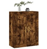 VidaXL Wandkast 69,5x34x90 cm bewerkt hout gerookt eikenkleurig