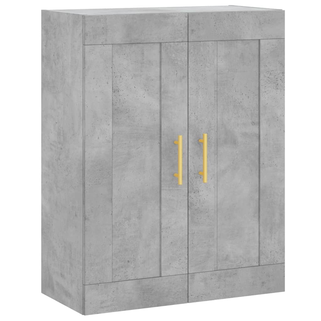 VidaXL Wandkast 69,5x34x90 cm bewerkt hout betongrijs